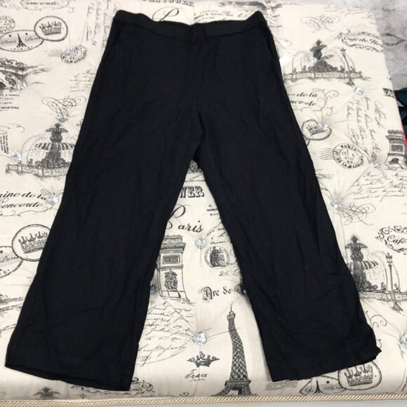 Caslon Linen Blend Wide Leg Crop Pants - Picture 3 of 7
